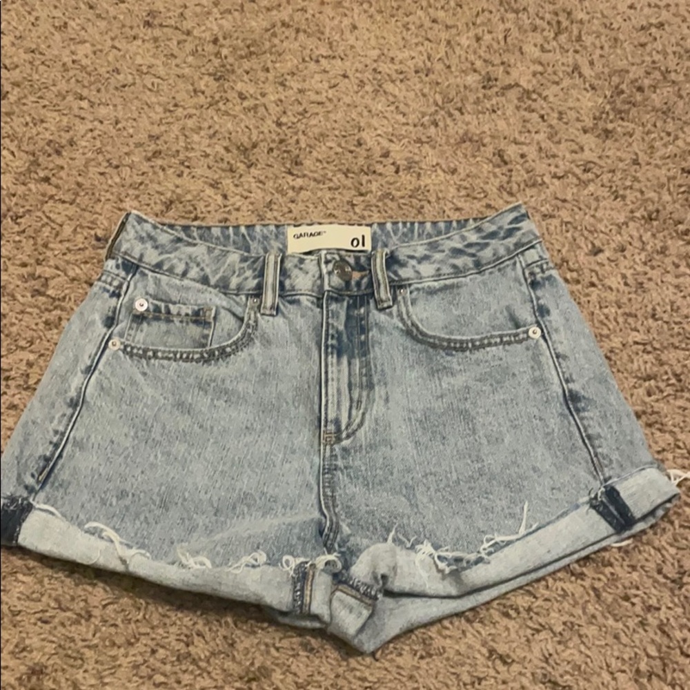 garage jean shorts